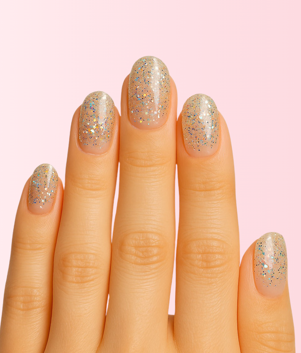 Transparent pailleté